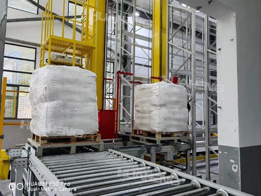 High Speed Electric Powered Stacker Palletizing Robot Stacker Crane Overload Protection