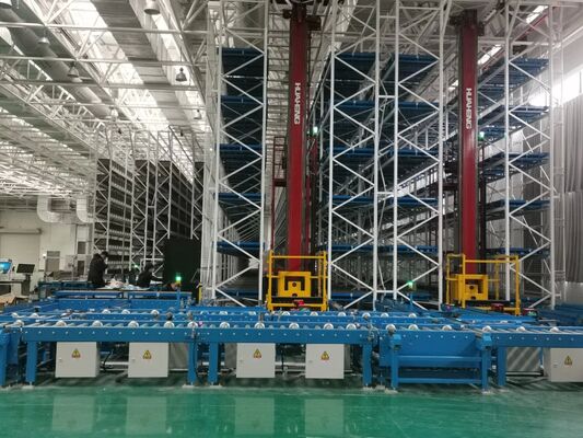 High Speed Electric Powered Stacker Palletizing Robot Stacker Crane Overload Protection