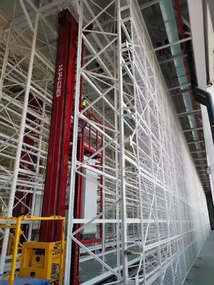 High Speed Electric Powered Stacker Palletizing Robot Stacker Crane Overload Protection