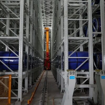 Electric Stacker Crane System Longevity Warehouse Stacker Crane Pallet Lift Stacker