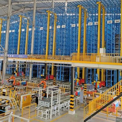 Electric Stacker Crane System Longevity Warehouse Stacker Crane Pallet Lift Stacker