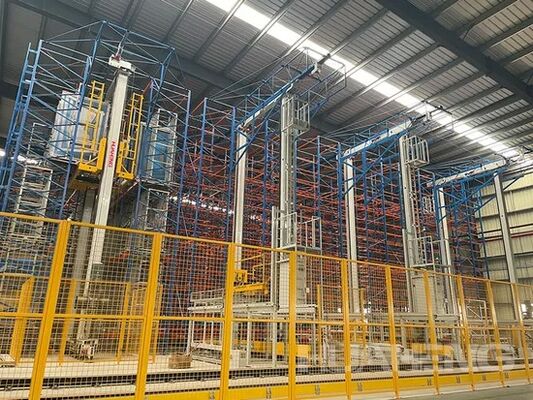 Automatic Storage Lift Equipment Forklift Pallet Telescopic Fork Load 900kg