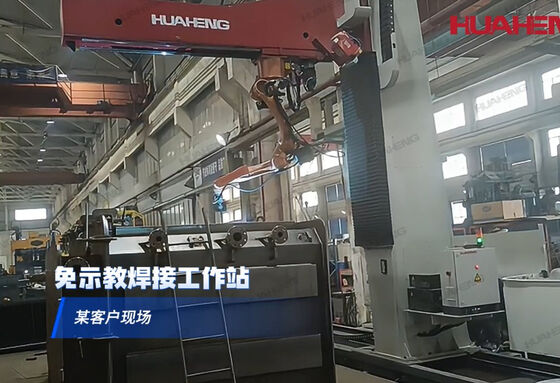 Eight Axis Overhead Inverted Mounting Space Saving Teaching Free Welding Robots