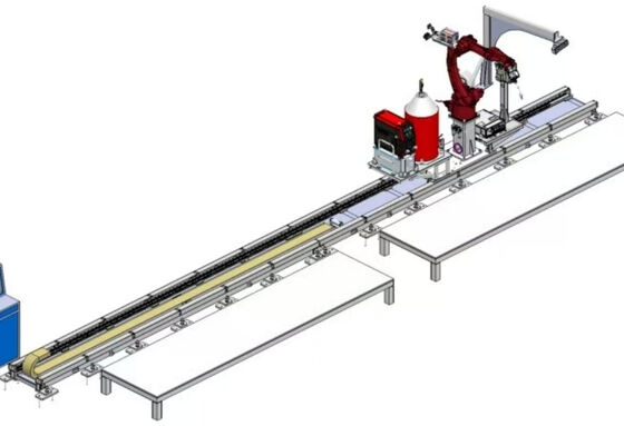 Automotive Assembly Line High Efficiency Teaching Free Welding Robots