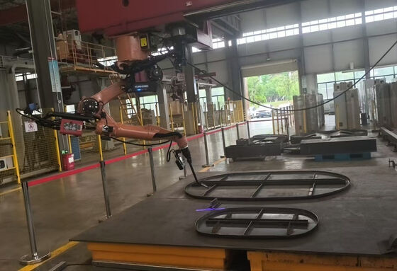 Heavy Duty Robotic Welding Machine Industrial Steel Structure Fabrication Welding Robot