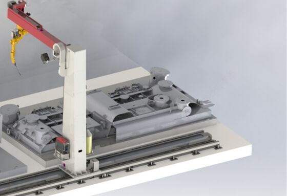 Heavy Duty Robotic Welding Machine Industrial Steel Structure Fabrication Welding Robot