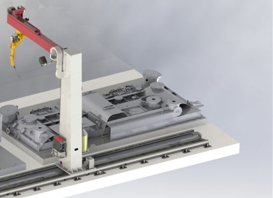 Six Axis Robotic Mig Welding Machine Floor Mounted Welding Robots