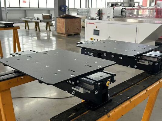 1000 X 1100MM Bin Telescopic Fork Lightweight Single Motor Double Deep Fork Red Black