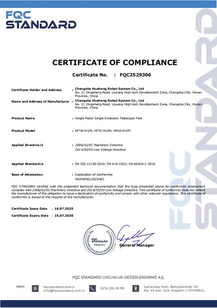 Changsha Huaheng Robot System Co., LTD